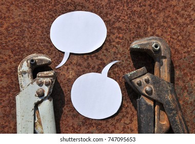 a dialogue between two rusty wrenches