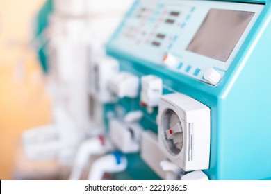 a dialyser or hemodialysis machine in an hospital ward