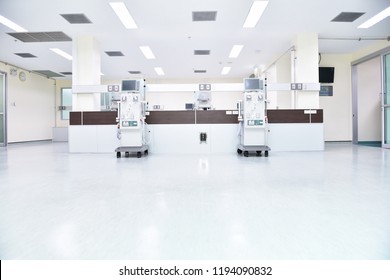 Dialysis Machines In Empty Hospital Room