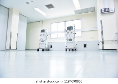 Dialysis Machines In Empty Hospital Room