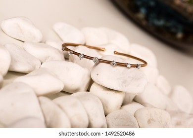 diamond bracelet on the rocks
