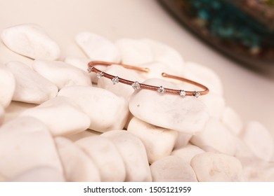diamond bracelet on the rocks
