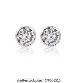 Diamond Earrings. 