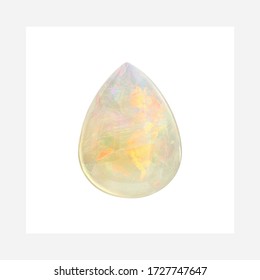 Diamond Ethiopian Opal Shape Gemstone