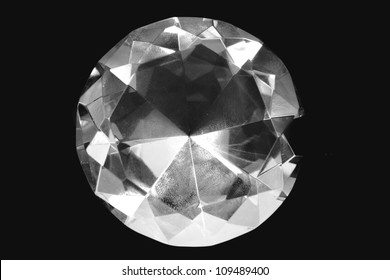 Diamond Isolated On The Black Background