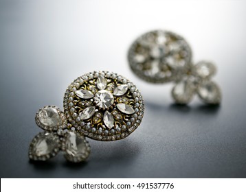 Diamond jewelry , Antique and Vintage Earrings, Diamond Antique jewelry.