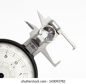 Diamond measuring gauge with diamond. - Shutterstock ID 143093782