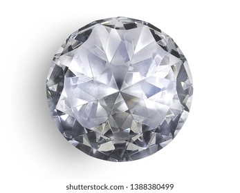 Diamond On White Background With High Quality