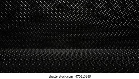 Diamond Plate, Floor And Wall Background