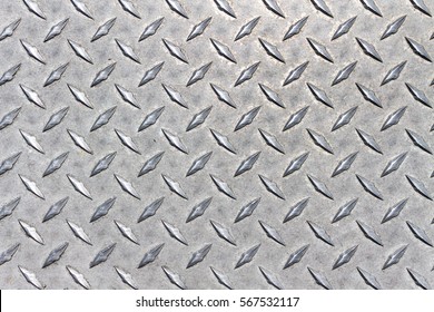 Diamond plate pattern close up
