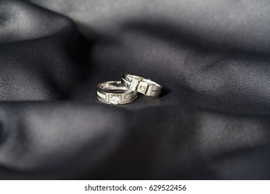 Diamond Ring Display With Satin Cloth./ Diamond Ring.