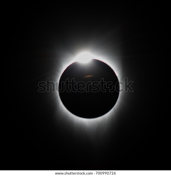 Diamond Ring Phase of Total Solar Eclipse as Seen\
near Baker City,\
Oregon.
