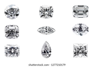 Diamond Shapes On White Background Stock Photo 1277210179 | Shutterstock