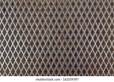 Diamond Steel Plate Useful As A Background