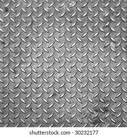 Diamond Steel Plate Useful As A Background