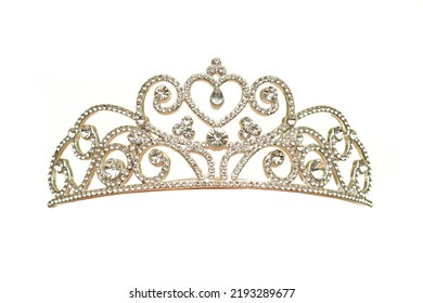 Diamond Tiara Isolated Over White