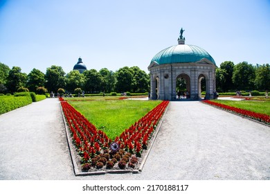 Diana Temple In The Hofgarten In Munich, Tourist Hotspot