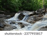 dianas baths waterfall white mountains USA