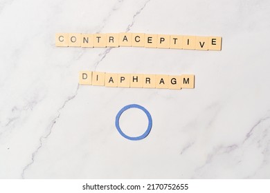 Diaphragm, Contraceptive Method Concept And Sex Education.