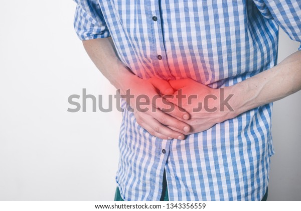 Diarrhea Abdominal Pain Men Constipation Signs Stock Photo 1343356559 ...