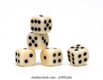 Dice Isolated On White Background 3d Stock Illustration 1923891632