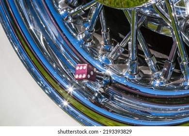 Dice On A Car Rim