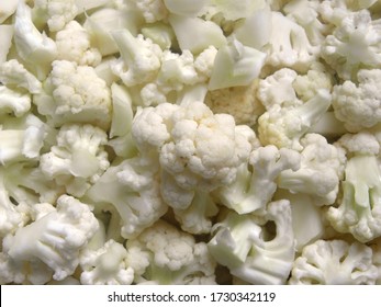 Diced Cut White Raw Cauliflower Florets