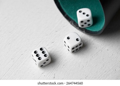 dices on table