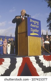 Dick Cheney At A Bush/Cheney Campaign Rally In Costa Mesa, CA, 2000