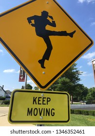 Dick Van Dyke Tribute Sign Located In His Hometown Of Danville, Illinois.