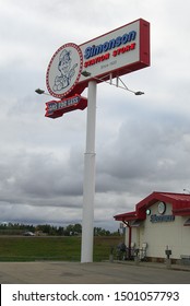 DICKINSON, NORTH DAKOTA - OCTOBER 4: Simonson Gas Station and Convenience Store off Interstate Highway 94 in Dickinson, North Dakota on October 4, 2009. Dickinson is the county seat of Stark County.