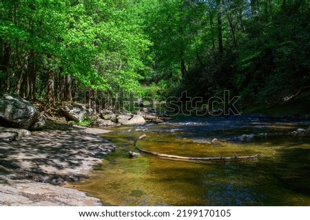 Dick's Creek, downstream from the Lower Falls, near Clayton, Georgia.