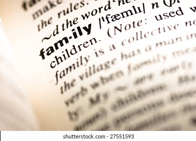 Dictionary Definition Family Stock Photo Edit Now 27551593