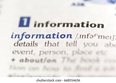 Dictionary definition of word