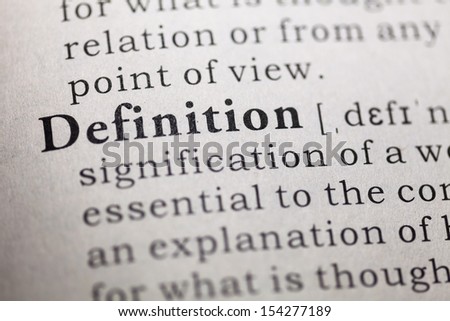 Dictionary definition of the word definition. 