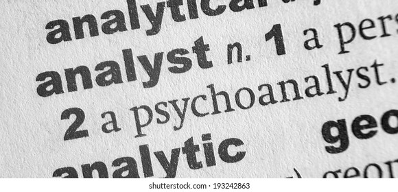 Dictionary definition of the word Analyst