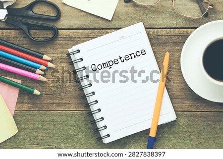 Dictionary definition of the word Competency