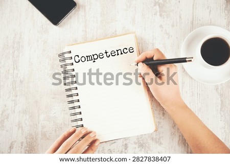 Dictionary definition of the word Competency
