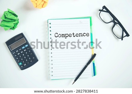 Dictionary definition of the word Competency