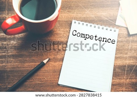 Dictionary definition of the word Competency