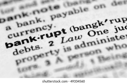 Dictionary Entry For Bankrupt