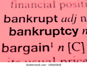 Dictionary Entry For Bankruptcy