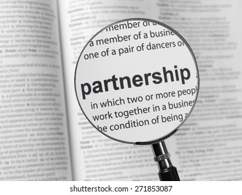 Dictionary highlighting Partnership