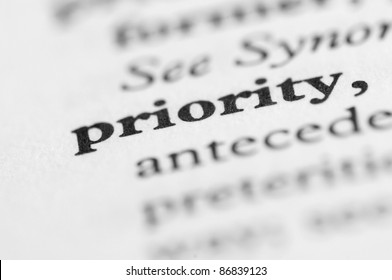 Dictionary Series - Priority