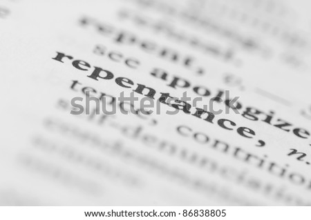 Dictionary Series - Repentance