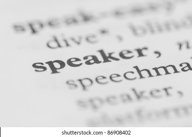 Dictionary Series - Speaker