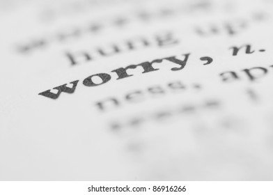 Dictionary Series - Worry