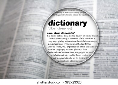 Dictionary showing the word 'Dictionary'. - Shutterstock ID 392723320