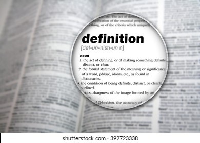 Dictionary showing the word 'Definition'. - Shutterstock ID 392723338