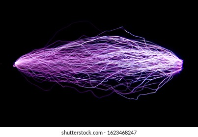 Didactics of physics. Student’s project. This Spark discharge created in the air. Is used to observe the phenomenon.